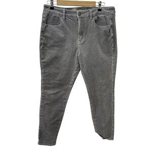 Levis High-Rise‎ Jegging Corduroy Gray Skinny Jeans Stretch Women Size 16